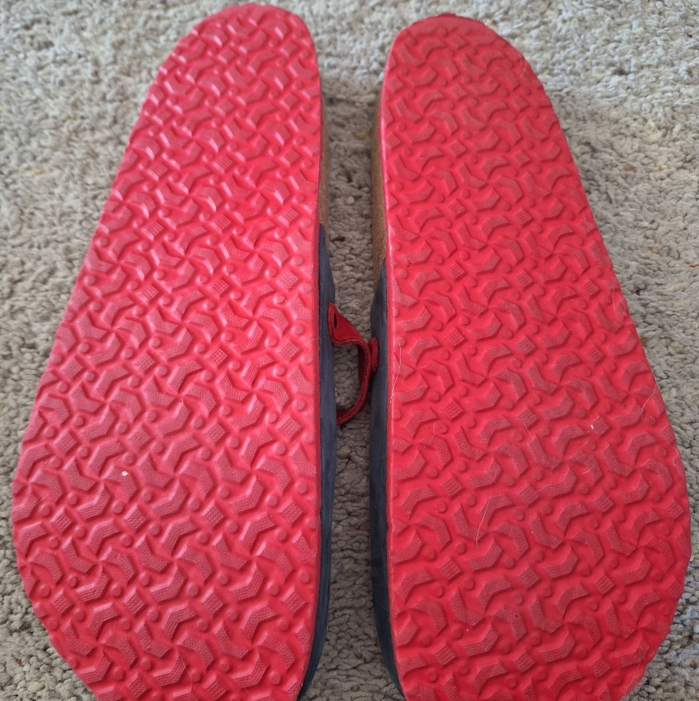 Comfortfuße Blue and Red Slip-On Sandals - Picture 5 of 5